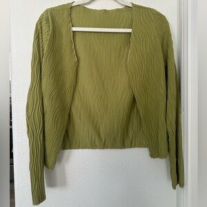 Y2K green cardigan